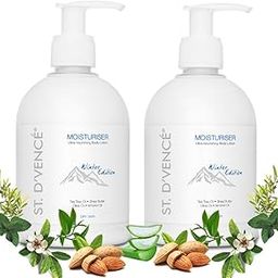 ST. D'VENCE Alpine Winter Edition Moisturizer Body Lotion for Dry Skin Women & Men | Tea Tree Oil, Shea Butter & Vitamin E | Body Lotion for Summer | Combo Pack of 2- (300 ml x 2)-0