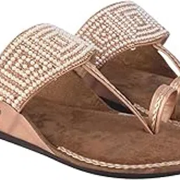 shoetopia Chic Comfort & Stylish Kolhapuri Flats For Women & Girls-picture-8