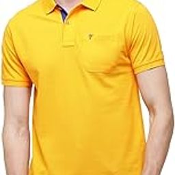 Mens Cotton Blend Solid Half Sleeve Regular Fit Polo NeckT-Shirt-image-94