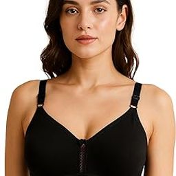 M1020 Non-Padded Non-Wired Molded Medium Coverage T-Shirt Bra with Adjustable Straps-image-34