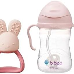 b.Box Chill Fill Teether + Sippy Cup 240ml (Pink) – Rakshabandhan Gift Set for Kids | BPA-Free Teether & Sipper Combo for 3m+ | Easy Grip, Leak-Proof | Pack of 2-image-107