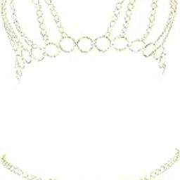 Intimate Chained Honeymoon Lingerie Bra Set Golden Women-image-8