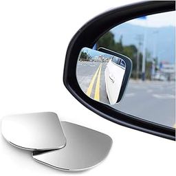 Automaze 3R 360 Degree Car Wide Angle Triangle Blind Spot Flat lower Mirror(Set of 2, Triangle, 3R-056) | For car-1