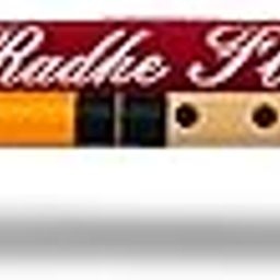 Radhe Flutes | Right Handed C Sharp With Velvet Cover | Tuned With Tanpura A=440Hz | PVC Fiber (Beige Flute With Black & Orange Threads)-24