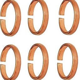 Pure Copper Adjustable Ring for Men and Women, Traditional Band Style, Pack of 6-image-26