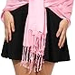 MUFFLY Blended Pashmina Soft Silky Women's Viscose Shawl, Stole & Wrap-image-60