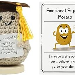 PATPAT® Positive Potato with Encouraging Message – Emotional Support Potato Gift (2.95" x 1.97") Positive Crochet Gifts for Friends-image-7