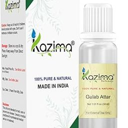 KAZIMA Gulab Attar Perfume For Unisex - Pure Natural Undiluted (Non-Alcoholic) (30ml)-31
