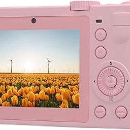 Zunate 18X Digital Zoom Compact Camera, 5K 72MP Digital Camera, IPS Display, Slow Motion Photography, Compact Camera with Filters, 1300mAh Battery (Pink)-28