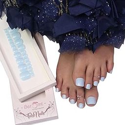 Beromt Nail Tips Artificial Fake Nails For Toe Nailart Decoration Foot Manicure Nails For Women Professionals - BFN267TN-image-12