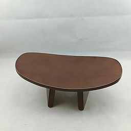 UJEAVETTE Meditation Bench Yoga Handmade Portable Sturdy Ergonomic Kids Kneeling Bench Walnut-image-30