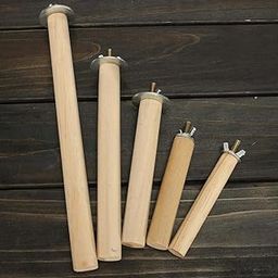 Sage Square Natural Habitat Wooden Perch/Stand with Set of 4 Wooden Perch/Stand/Toy for Birds Budgie/Cockatiel/Parrot/Hamster/Squirrel (Light Weight) (Sizes -4" 6" 8" 10" Combo Set of 4)-7