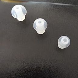 V-mak B T Tips Silicon for Hearing Aid Ear Tips 1 no, 10 Pcs pack - (White)-image-59