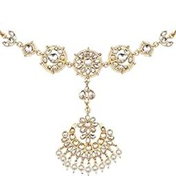 Traditional Gold Plated Bridal Rajputi Matha Patti For Women (SHISHPHOOL13)-image-15
