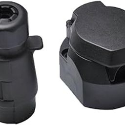 CALANDIS® 7 Pin Trailer Connector Plug Socket Receptacle Caravan RV Towing Wiring-0