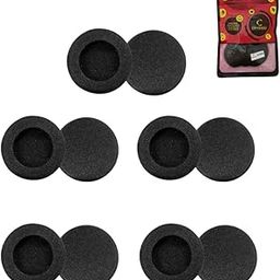 Crysendo 60mm / 6cm 5mm Thick Headphone Cushion | J-ABRA Evolv-e Replacement Ear Pads Soft Sponge Cover Ear Muffs | High-Density Foam for Enhanced Comfort & Long Life (5 Pairs)-image-99