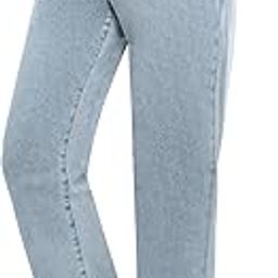 Women's Maternity Jeans Straight Leg Relaxed Fit Over Belly Pregnancy Denim Work Pants Maternity Clothes with Pockets-image-65