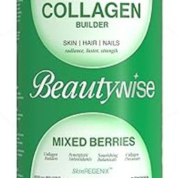 Beautywise Vegan Plant Based Collagen Builder & Mood Enhancer With 45 Active Ingredients For Skin Repair, Hydration, Hair Growth, 200 G (Apple And Grapes 25 Servings)-21