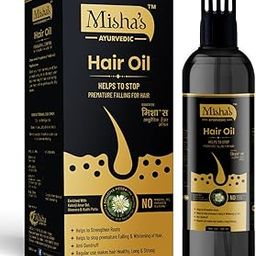 Advanced Misha`s Ayurvedic Hair Oil with Amarbel, Aloevera, Kadi Patta, Bhringraj,Shikakai, Shankpuspi, amla and Henna, 2X100Ml, anti hair fall, anti dendruff, hair grow(without Mineral Oil)-image-3