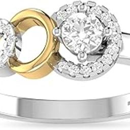 18k (750) White Gold and Diamond Ring for Women-image-45