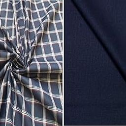 Pri & Su CottLinn Combo fo Cotton Checkered Shirt 60005 & Trouser 90004-image-35