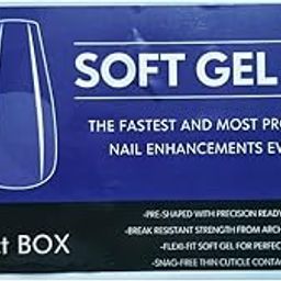 550pcs Soft Gel Nail Tips – Pre-Shaped Full Cover coffin Nails for Extension, Strong & Flexible Design (coffin)-picture-23