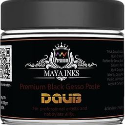 Maya Inks Premium Black Gesso Paste for Professional Artists-image-5