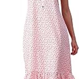 Women's Off-White Frilled Printed Cotton Shot Nighty/Nightdress/Maxi S/M/L/XL/XXL-image-76
