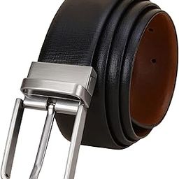 Reversible Belt, 34mm Width, Black/Brown, Italian Genuine Leather, Double-Sided with Twist Buckle (34)-image-69