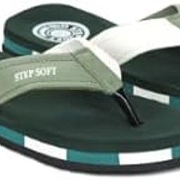 Mens Daily Use Casual Slippers Stylish V-Shape with TPR Anti-Skid Sole | Indoor Outdoor Use – Comfort Slipper for Man (Green, 10)-image-8