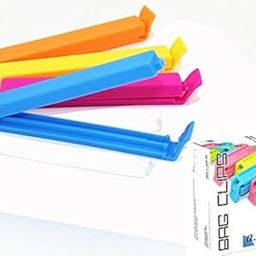 18Pc 3 Different size plastic food snack bag pouch clip sealer for keeping food fresh,home kitchen camping kitchen storage food snack seal It locking clips for food packets air sealing clips (Multi Color)-image-14