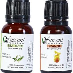 FUSCENT Premium Essential Oil Combo Pack of 2 Orange And Tea Tree Oil for healthy Hair And Skin | Home fragrance & Soap Making, relaxation | Certified Organic 100% Pure Fresh And Undiluted | Natural Essential oil Combo Pure And Natural Undiluted (10Ml + 10ML)-image-27