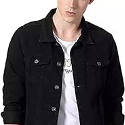 Solid Men's Fashion Full Sleeves Latest Jacket for Men With Button Closure Stretchable Long Sleeve Casual Denim Jacket-image-19