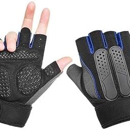 serveuttam Leosportz Gym Gloves Fitness Gloves Silicone Antislip Breathable Weight Lifting Sports Training Gloves Lengthened Bandage Dumbbell-image-33