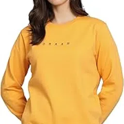 obaan Women Round Neck Sweatshirt-WOB105-Mustard-picture-47