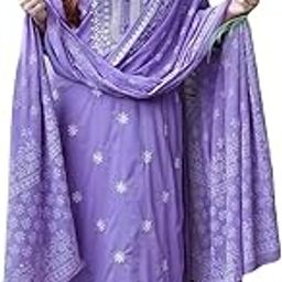 Purple Embroidered Kurti Set with Dupatta, Traditional Indian Ethnic Wear, Floral Design-image-61