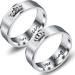 Silver Plated Crystal Infinity Couple Rings For Lovers Propose Wedding Engagement Gift Sets Valentine Jewellery for Men and Women Girlfriends Boyfriends…-image-127