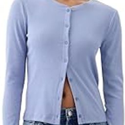 Women's Cotton Blend Casual Cardigan Sweater-image-3