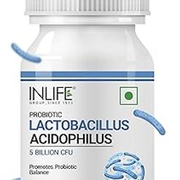 INLIFE Probiotic Lactobacillus Acidophilus 5 billion CFU | Gut Health Supplement for Men Women | Digestive Health, Immunity Booster | Promotes Probiotic Balance – 60 Veg Capsules (Pack of 1, 60)-8