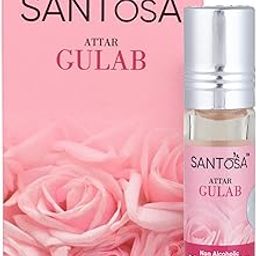 Santosa Gulab Attar Original 6ml Roll-On - Alcohol-Free, Oil-Based Rose Itra/Ittar/Attar for Men & Women, Long-Lasting Floral Scent for Pooja, Puja, & Everyday Use-34