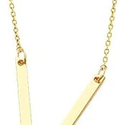 Women's Gold Plated Initial Alphabet Pendant With Cable Chain-image-22