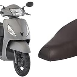 KSHEERI Jupiter 110 Scooty Seat Cover Protect from Rust and Dust, PU Leather Waterproof Durable Seat Cover (Black)-image-71