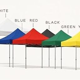 KIQA Outdoor Gazebo Tent, 3x6m, 3x3m, 2x2m Heavy-Duty Waterproof Outdoor Gazebo (White, Blue, Red, Black, Green, Yellow, 3x3m,2x2m,3x6m)-picture-30
