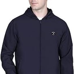 lightweight Hooded Windcheater Sporty Jacket For Men-JK012-Navy-image-3