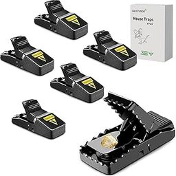 Mouse Traps, Indoor House Mouse Traps, Precise Drive Mechanism, Enabling Quick Catching of Mice - 6 Pack-image-54