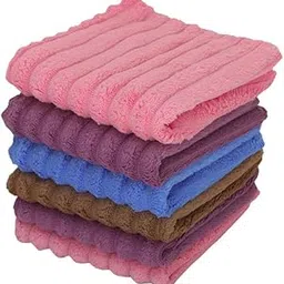 khillayox Microfiber 400 GSM Women's & Baby Handkerchiefs - Extra Soft, Lightweight, and Super Absorbent Rumal for Girls, Kids, and Women (25x25 cm.) Set of 6-picture-2