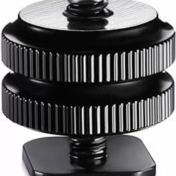 Zokam Camera Shoe Pro 1/4" Flash Hot Shoe Screw Adapter Tripod Mount Phone Clip Holder for DSLR Camera Pack of 4-picture-21