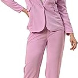 Women’s 3-Piece Cotton Blend Solid Suit Set – Formal Blazer, High-Waist Pants & Camisole Top | Elegant Office Wear & Business Attire for Work, Meetings, and Events-picture-13