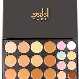 Sedell Professional Cream Concealer Camouflage Makeup Palette Contouring Kit Set Of 20 Colors, Multicolor, 34.3 g-5