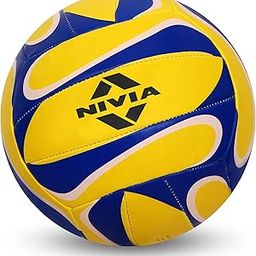Nivia 472 Rubber Volley Ball - Size: 4 (Yellow & Blue)-image-20